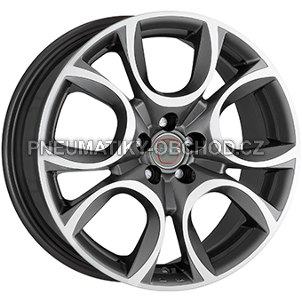 Alu kola MAK TORINO W, 17x7 4x108 ET35, šedivá + leštění