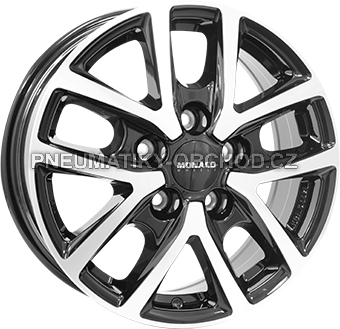 Alu kola MONACO WHEELS 2 CL2T, 16x6.5 5x112 ET52, černá lesklá + leštění (zátěžová)