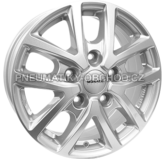 Alu kola MONACO WHEELS CL2T, 16x6.5 5x120 ET52, stříbrná (zátěžová)