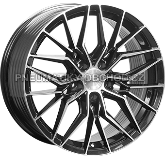 Alu kola MONACO WHEELS FF2, 18x8 5x112 ET45, černá lesklá + leštění