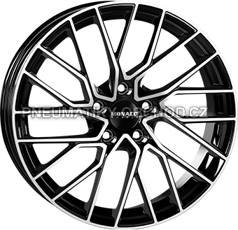 Alu kola MONACO WHEELS GP11, 18x8 5x112 ET28, černá lesklá + leštění