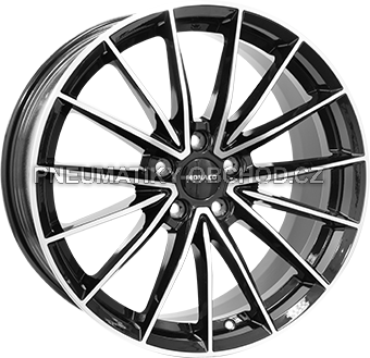 Alu kola MONACO WHEELS GP14, 18x8 5x112 ET45, černá lesklá + leštění (zátěžová)