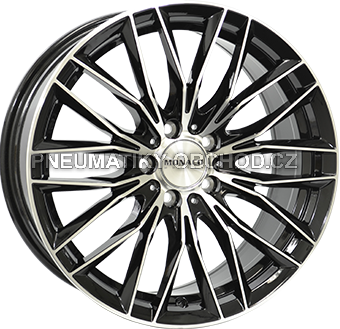 Alu kola MONACO WHEELS GP2, 18x8 5x114.3 ET40, černá lesklá + leštění