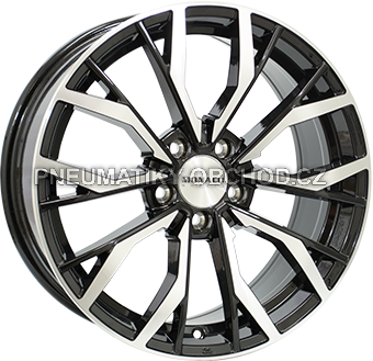 Alu kola MONACO WHEELS GP5, 18x8 5x120 ET42, černá lesklá + leštění