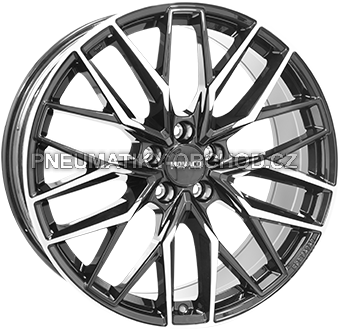 Alu kola MONACO WHEELS GPX, 18x8 5x108 ET42, černá lesklá + leštění (zátěžová)