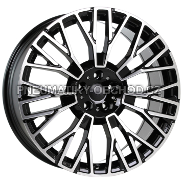 Alu kola Racing Line 3S1111, 22x10.5 5x112 ET43, černá + leštění