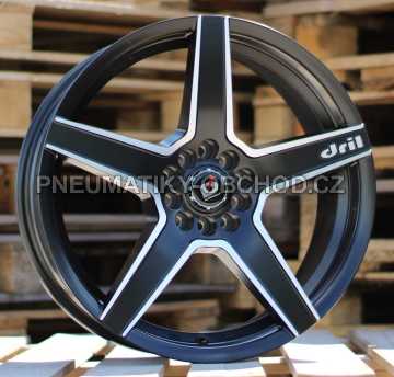 Alu kola Racing Line A5274, 18x8 10x105 ET35, Černá matná + leštění