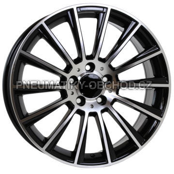 Alu kola Racing Line B1048, 18x8 5x112 ET45, černá + leštění