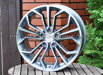 Alu kola Racing Line B112, 19x10 5x120 ET21, šedivá + leštění