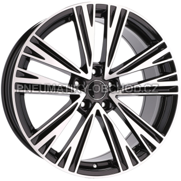 Alu kola Racing Line B1424, 17x7.5 5x112 ET37, černá + leštění