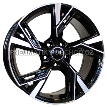 Alu kola Racing Line B1571, 17x7.5 5x112 ET40, černá + leštění