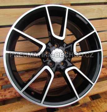 Alu kola Racing Line B5462, 19x8.5 5x112 ET52, černá + leštění