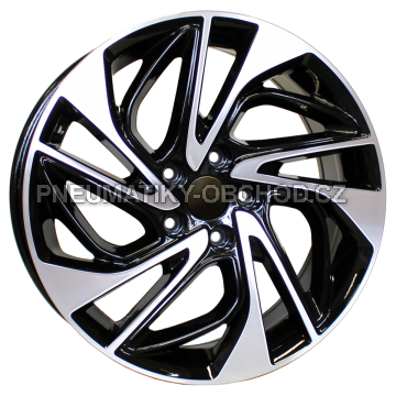 Alu kola Racing Line B5518, 18x7.5 5x114.3 ET51, černá + leštění