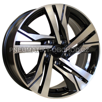 Alu kola Racing Line B5543, 16x7 4x108 ET32, černá + leštění