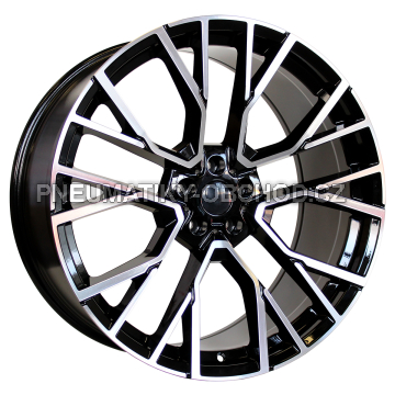 Alu kola Racing Line B5769, 21x10.5 5x112 ET43, černá + leštění (zátěžová)