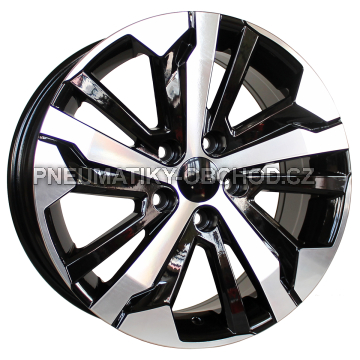 Alu kola Racing Line B5837, 16x7 5x108 ET44, černá + leštění