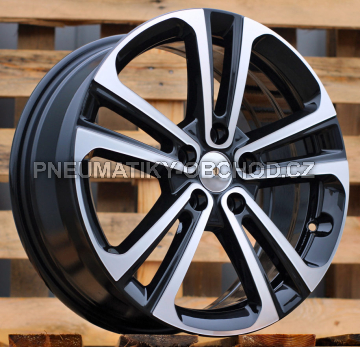 Alu kola Racing Line B5959, 17x7 5x108 ET50, černá + leštění