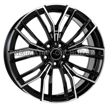 Alu kola Racing Line B5964, 20x9.5 5x112 ET37, černá + leštění (zátěžová)