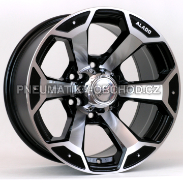 Alu kola Racing Line BK321, 16x8 5x139.7 ET, černá + leštění