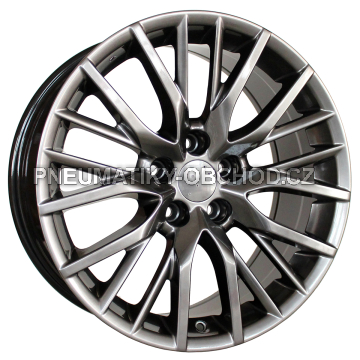 Alu kola Racing Line F0133, 18x8 5x114.3 ET35.5, Titanová metalíza