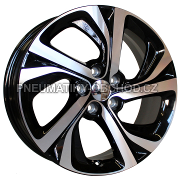 Alu kola Racing Line F5576, 17x7 5x108 ET48, černá + leštění