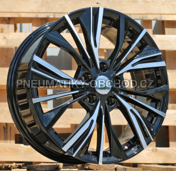 Alu kola Racing Line FE224, 18x7 5x114.3 ET47, černá + leštění