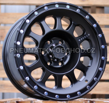 Alu kola Racing Line H1019, 17x8.5 6x120 ET0, černá matná