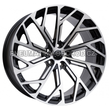 Alu kola Racing Line I0337, 21x9 5x112 ET37, černá + leštění (zátěžová)