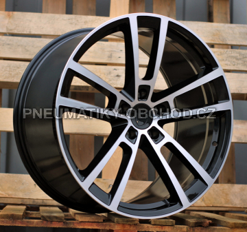 Alu kola Racing Line I3081F, 22x10 5x130 ET48, černá + leštění (zátěžová)