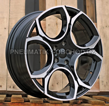 Alu kola Racing Line I5162, 19x8 5x112 ET45, černá + leštění