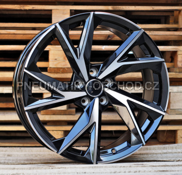 Alu kola Racing Line I5491, 19x8.5 5x112 ET38, černá + leštění