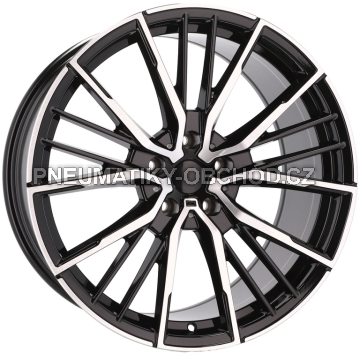 Alu kola Racing Line I5498, 20x8.5 5x112 ET26, černá + leštění (zátěžová)