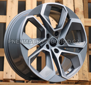 Alu kola Racing Line I5561, 18x8 5x112 ET42, šedivá + leštění