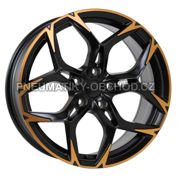 Alu kola Racing Line I5572, 19x8.5 5x112 ET40, černá matná + měděná barva leštění