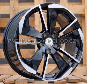 Alu kola Racing Line I5579, 18x8 5x112 ET45, černá + leštění