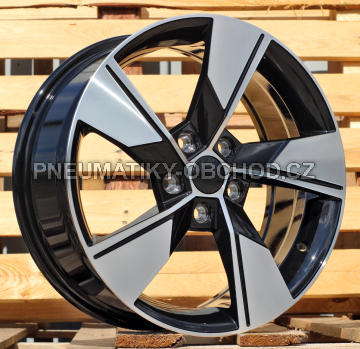 Alu kola Racing Line I5626, 17x7 5x112 ET46, černá + leštění