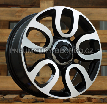 Alu kola Racing Line L1291, 17x7 5x98 ET41, černá + leštění