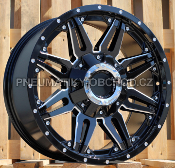 Alu kola Racing Line L1447, 20x9 10x114 ET, černá lesklá