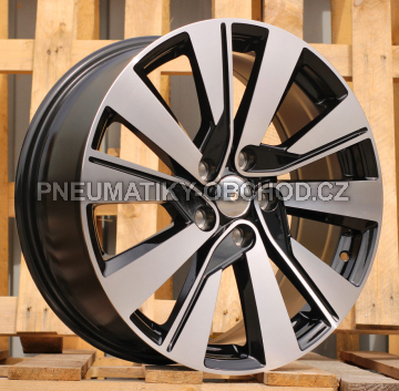 Alu kola Racing Line L1469, 18x7.5 5x114.3 ET45, černá + leštění