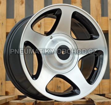 Alu kola Racing Line LU111, 16x8 5x150 ET, černá + leštění