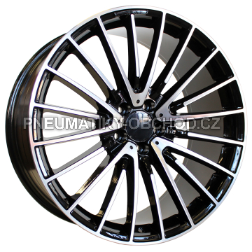 Alu kola Racing Line MR532, 20x9.5 5x112 ET38, černá + leštění