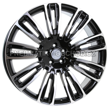 Alu kola Racing Line XE136, 22x9.5 5x120 ET49, černá + leštění (zátěžová)