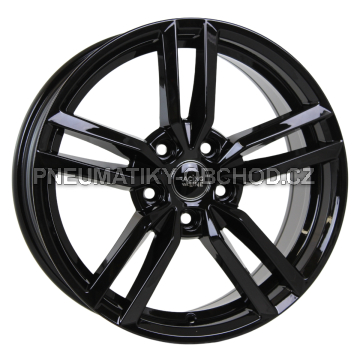 Alu kola Racing Line Y0136, 17x7.5 5x112 ET30, černá lesklá