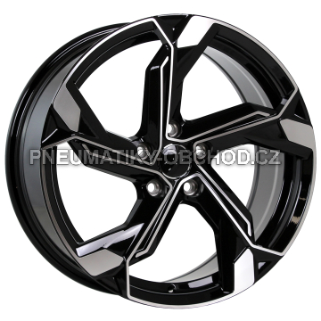 Alu kola Racing Line Y1201, 19x8.5 5x112 ET40, černá + leštění