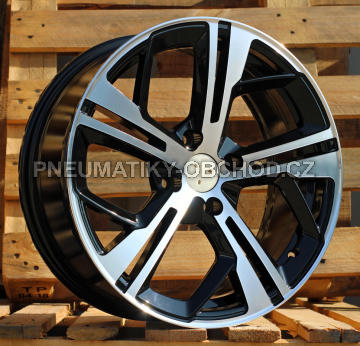 Alu kola Racing Line Y1206, 16x7 4x108 ET25, černá + leštění