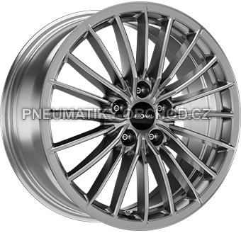 Alu kola RONAL R68, 18x8 5x108 ET40, šedivá lesklá