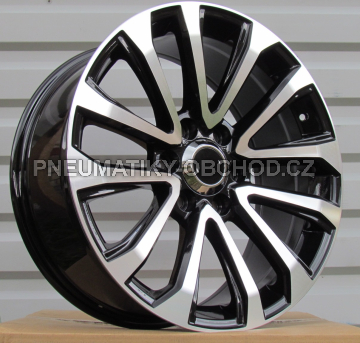 Alu kola Racing Line B1223, 20x8.5 6x139.7 ET25, černá + leštění (zátěžová)