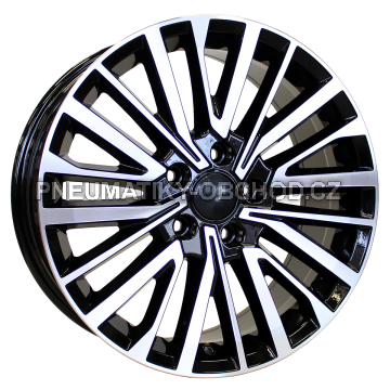 Alu kola Racing Line B1515, 18x8 5x120 ET50, černá + leštění (zátěžová)