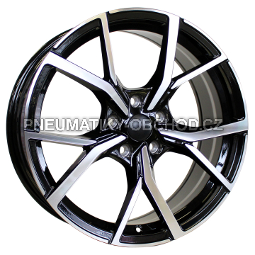 Alu kola Racing Line B5801, 18x8 5x112 ET41, černá + leštění