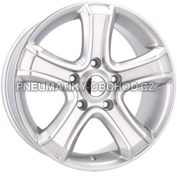 Alu kola Racing Line BK258, 17x7.5 5x130 ET55, stříbrná